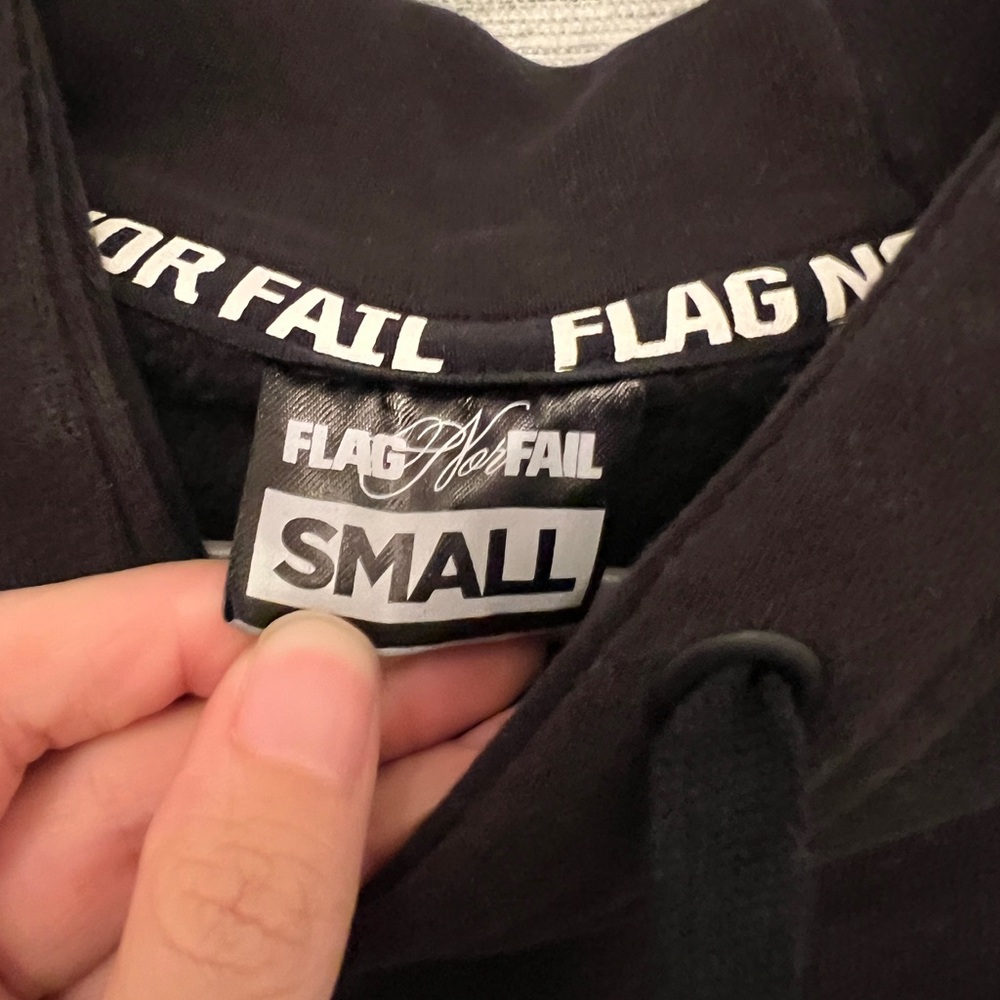Flag nor fail - black fg x fl hoodie - men’s small - Picture 3 of 4